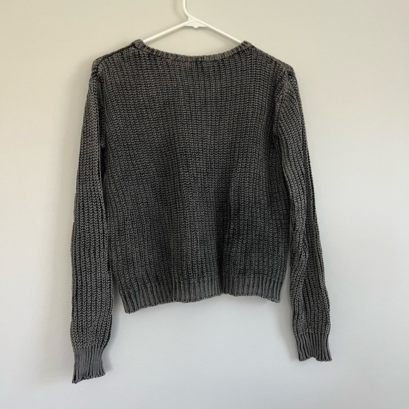 Washed Black Knit Sweater - Picture 2 of 5